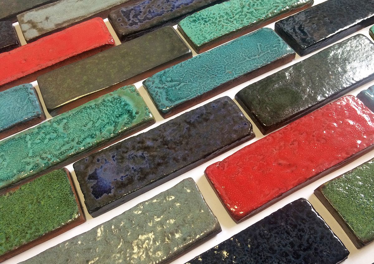 Amazonite Glazed Brick Tiles